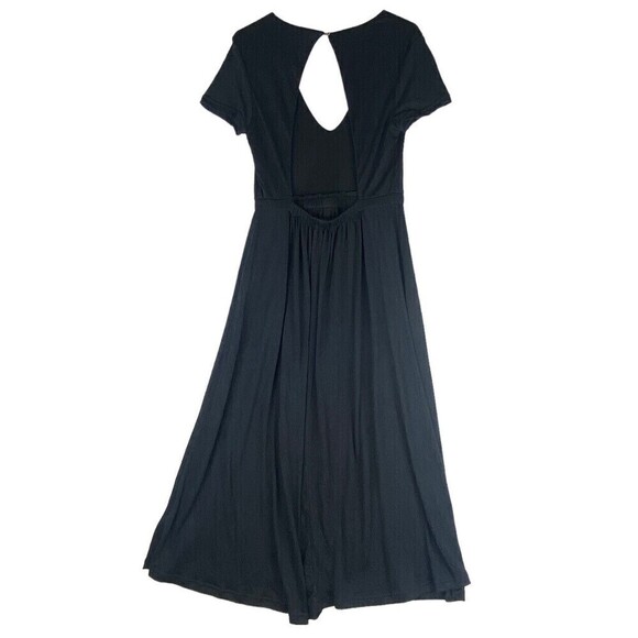 Free People Dress Womens Black Large Open Back Lightweight Beach Maxi Dress - Picture 3 of 10